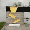 Afbeelding van Outsunny Zandbak met Keukenelementen, Houten Zandbak, 154 x 80 x 60 cm, Bodemloos Ontwerp voor Kinde