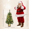 Afbeelding van HOMCOM Kunststof Kerstboom 120 cm Groen met Staal, 56L x 56B cm