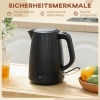 Afbeelding van Homcom waterkoker - Kunststof - 21,4L x 15,6B x 23,3H cm - Zwart