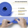 Afbeelding van Donkerblauwe yogamat van 1 cm dik