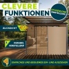 Afbeelding van tillvex® Uitschuifbare Zijluifel 200 x 400 cm met Regenhoes voor Balkon en Tuin