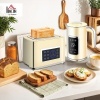 Afbeelding van HOMCOM Ontbijtset: 1,7L Waterkoker en Toaster met 6 Bruiningsniveaus en LED-Touchscreen