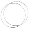 Afbeelding van Glams ronde buis oorringen - 45 mm - Zilver