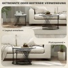 Afbeelding van HOMCOM Salontafelset van Spaanplaat en Metaal, 70x70x46,5 cm, Wit