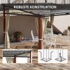 Afbeelding van Outsunny Pergola met zijwanden en schuin dak 84C-475V00