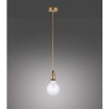 Afbeelding van Paul Neuhaus Edison stijl hanglamp, E27, messing ophangset