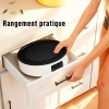 Afbeelding van HOMCOM 2-in-1 keramische kookplaat en grill, 2000W, LED-display, wit