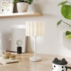 Afbeelding van HOMCOM Tafellamp Metaal en Kunststof 25x25x48,5 cm Wit