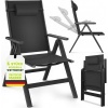 Afbeelding van tillvex® Tuinstoel Hoge Rug met Armleuningen & Neksteun | Inklapbare, Weerbestendige Campingstoel