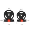 Afbeelding van SPORTNOW Olympische halterschijven set, 2 x 7,5 kg en 2 x 5 kg, zwart, voor krachttraining