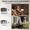Afbeelding van Outsunny Tuinpaviljoen - Metaal, Polyester - 394L x 294B x 255H cm - Donkergrijs