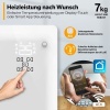 Afbeelding van TRESKO® Glazen convector zwart met app, wifi, led-display en timer, staand of wandverwarming