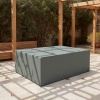 Afbeelding van Outsunny Waterdichte Tuinmeubelhoes, Winddicht en UV-bestendig, Grijs 600D Oxford-stof