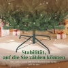 Afbeelding van HOMCOM Kunststof Kerstboom met Metaal, 130L x 130B x 180H cm, Groen