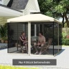 Afbeelding van Outsunny - Klamboe voor 3 x 3 m Tuinhuisjes - Beige