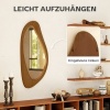 Afbeelding van Homcom Wandspiegel - Grenenhoutfineer, Glas - 91,5L x 45B x 3H cm - Natuurhout