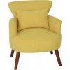 Afbeelding van HOMCOM Gele Polyester Fauteuil met Schuim - 69x69,5x78 cm