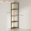 Afbeelding van HOMCOM Boekenplank - Spaanplaat, Staal - 32L x 32B x 147H cm - Rustiek Bruin