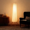 Afbeelding van HOMCOM Dimbare LED Staande Lamp met Driepoot in Wit voor Woonkamer en Slaapkamer