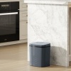 Afbeelding van Homcom Sensor Prullenbak - Kunststof - 27,6L - Grijs