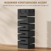 Afbeelding van Homcom Paraplurek Metaal 15,5L x 15,5B x 49H cm Zwart