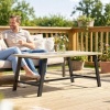 Afbeelding van Outsunny Salontafel van Metaal - 100 x 55 x 45 cm - Bruin