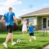 Afbeelding van HOMCOM Voetbal Rebounder - PE, Staal - 100L x 95B x 90H cm - Zwart