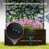 Afbeelding van Outsunny Verhoogde Plantenbak met Privacyscherm 61 x 23 x 113cm voor Tuin en Balkon