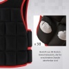 Afbeelding van HOMCOM Gewichtsw vest Oxford, metaal en zand, 60B x 50H cm, zwart en rood