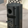 Afbeelding van HOMCOM Zwarte ABS Torenventilator