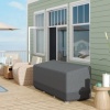 Afbeelding van Outsunny Meubelhoes Oxfordstof - 190,5L x 72B x 76H cm - Lichtgrijs