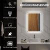 Afbeelding van HOMCOM LED Badspiegel 70 x 50 cm met 3 lichtkleuren en touchschakelaar, IP44