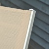 Afbeelding van Outsunny - Tuinligstoel - 5-Traps Rugleuning - Crèmewit