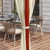 Afbeelding van Outsunny Pergola met zijwanden en schuin dak 84C-475V00