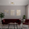 Afbeelding van Dimbare draaibare LED plafondlamp 24W goud metaal-kunststof Briloner
