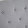 Afbeelding van HOMCOM hoofdeinde van populierenhout met grijze polyester bekleding 185 x 8 x 134 cm