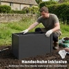 Afbeelding van Outsunny Verhoogde Plantenbak - Verzinkt Staal, Rubber - 102L x 52B x 55H cm - Zwart
