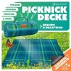 Afbeelding van KESSER® Picknickdeken, campingdeken, 200 x 200 cm, stranddeken met waterdichte onderkant, drielaags,