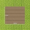 Afbeelding van Outsunny Vervangend dakdoek - Polyester - 250L x 255B x 6H cm - Bruin