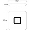 Afbeelding van Globo Trystan plafonnière - wit metaal - LED - 48409-48RGBSH
