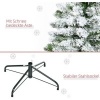 Afbeelding van HOMCOM Kunststof Kerstboom 70x70x120 cm Groen en Wit