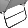 Afbeelding van Outsunny Ligstoel Set - Staal, Oxford-stof - 188L x 56B x 28H cm - Donkergrijs