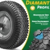 Afbeelding van MASKO® Kruiwagenwiel, luchtbanden, 250 kg, reservewiel, luchtbanden, kruiwagen, tuinwagen, 40 cm, ex