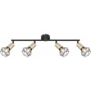 Afbeelding van Moderne plafondlamp Globo - Zwart - H:20,5cm - E14 - Voor binnen - Metaal