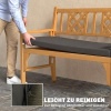 Afbeelding van Outsunny Buiten zitkussen - Polyester, schuim - 110L x 46B x 6,5H cm - Donkergrijs