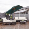 Afbeelding van Outsunny Houten, Bamboe, Polyester Groene Parasol L200 x B150 x H235 cm