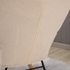 Afbeelding van HOMCOM - Schommelstoel - Fleece Look - Met Armleuningen - Beige