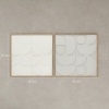 Afbeelding van Homcom Houten Wanddecoratie - EVA, MDF - 80L x 3,5B x 80H cm - Wit