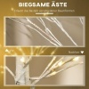 Afbeelding van HOMCOM LED Lichterboom 180 cm met 96 warmwitte LEDs, IP44 voor binnen en buiten, kunstkerstboom