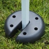 Afbeelding van Outsunny - 4 x 2,2 kg Paviljoen Standvoet - Ø20 x 4,5 cm - Zwart